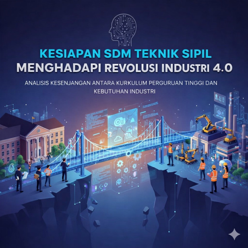 Kesiapan SDM Teknik Sipil Indonesia Menghadapi Revolusi Industri 4.0: Analisis Kesenjangan antara Kurikulum Perguruan Tinggi dan Kebutuhan Industri